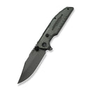 WEKNIFE Muster Flipper & Thumb Stud Knife Olive Gray Titanium Handle (3.83" Gray Stonewashed Bohler M390 Blade) WE23058-2