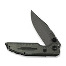 WEKNIFE Muster Flipper & Thumb Stud Knife Olive Gray Titanium Handle (3.83" Gray Stonewashed Bohler M390 Blade) WE23058-2