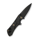 WEKNIFE NexoMorph Thumb Stud & Button Lock & Morphing Folding Knife Black Titanium Handle (2.95" Black Stonewashed Bohler M390 Blade) WE24037B-1