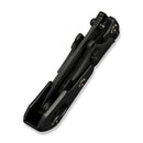 WEKNIFE NexoMorph Thumb Stud & Button Lock & Morphing Folding Knife Black Titanium Handle (2.95" Black Stonewashed Bohler M390 Blade) WE24037B-1