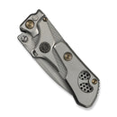 WEKNIFE NexoMorph Thumb Stud & Button Lock & Morphing Folding Knife Gray Titanium Handle (2.95" Stonewashed Bohler M390 Blade) WE24037B-2