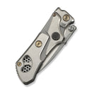 WEKNIFE NexoMorph Thumb Stud & Button Lock & Morphing Folding Knife Gray Titanium Handle (2.95" Stonewashed Bohler M390 Blade) WE24037B-2