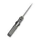 WEKNIFE NexoMorph Thumb Stud & Button Lock & Morphing Folding Knife Gray Titanium Handle (2.95" Stonewashed Bohler M390 Blade) WE24037B-2