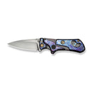 WEKNIFE NexoMorph Thumb Stud & Button Lock & Morphing Folding Knife Flamed Titanium Handle (2.95" Hand Rubbed Satin Bohler M390 Blade) WE24037B-3