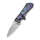 WEKNIFE NexoMorph Thumb Stud & Button Lock & Morphing Folding Knife Flamed Titanium Handle (2.95" Hand Rubbed Satin Bohler M390 Blade) WE24037B-3