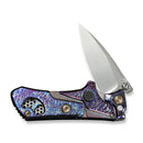 WEKNIFE NexoMorph Thumb Stud & Button Lock & Morphing Folding Knife Flamed Titanium Handle (2.95" Hand Rubbed Satin Bohler M390 Blade) WE24037B-3