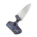 WEKNIFE NexoMorph Thumb Stud & Button Lock & Morphing Folding Knife Flamed Titanium Handle (2.95" Hand Rubbed Satin Bohler M390 Blade) WE24037B-3