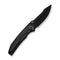 WEKNIFE Ryson Thumb Stud Knife Black Titanium Handle (3.33" Black Stonewashed Bohler M390 Blade) WE24086-1