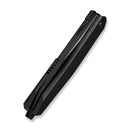 WEKNIFE Tally Flipper Knife Black Titanium Handle (3.91" Black Stonewashed Bohler M390 Blade, Satin Flat) WE23090-1