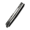 WEKNIFE Tally Flipper Knife Polished Bead Blasted Titanium Handle (3.91" Hand Rubbed Satin Bohler M390 Blade) WE23090-2