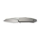 WEKNIFE Tally Flipper Knife Polished Bead Blasted Titanium Handle (3.91" Hand Rubbed Satin Bohler M390 Blade) WE23090-2