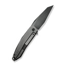 WEKNIFE Tally Flipper Knife Polished Gray Titanium Handle (3.91" Polished Gray Bohler M390 Blade) WE23090-3