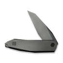 WEKNIFE Tally Flipper Knife Polished Gray Titanium Handle (3.91" Polished Gray Bohler M390 Blade) WE23090-3