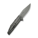 WEKNIFE Temper Flipper Knife Gray Titanium Handle (3.93" Gray Stonewashed Bohler M390 Blade) WE25079-1
