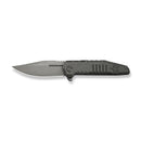 WEKNIFE Temper Flipper Knife Gray Titanium Handle (3.93" Gray Stonewashed Bohler M390 Blade) WE25079-1
