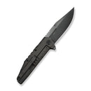 WEKNIFE Temper Flipper Knife Charcoal Gray Titanium Handle (3.93" Polished Gray Bohler M390 Blade) WE25079-2