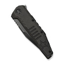 WEKNIFE Temper Flipper Knife Charcoal Gray Titanium Handle (3.93" Polished Gray Bohler M390 Blade) WE25079-2