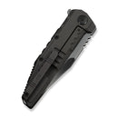 WEKNIFE Temper Flipper Knife Charcoal Gray Titanium Handle (3.93" Polished Gray Bohler M390 Blade) WE25079-2