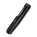 WEKNIFE Temper Flipper Knife Charcoal Gray Titanium Handle (3.93" Polished Gray Bohler M390 Blade) WE25079-2