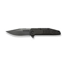 WEKNIFE Temper Flipper Knife Charcoal Gray Titanium Handle (3.93" Polished Gray Bohler M390 Blade) WE25079-2