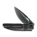 WEKNIFE Tracks Flipper Knife Polished Gray Titanium Handle (3.88" Polished Gray Bohler M390 Blade) WE23059-1
