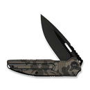 WEKNIFE Tracks Flipper Knife Desert Terrain Titanium Handle (3.88" Black Stonewashed Bevels, Black Brushed Flats Bohler M390 Blade) WE23059-3