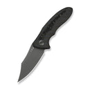 WEKNIFE VARG Flipper Knife Tiger Stripe Pattern Flamed Titanium Handle With Rose Carbon Fiber Inlay (2.96" Gray Stonewashed CPM MagnaCut Blade) WE25074-3