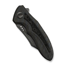 WEKNIFE VARG Flipper Knife Tiger Stripe Pattern Flamed Titanium Handle With Rose Carbon Fiber Inlay (2.96" Gray Stonewashed CPM MagnaCut Blade) WE25074-3