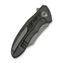 WEKNIFE VARG Flipper Knife Tiger Stripe Pattern Flamed Titanium Handle With Rose Carbon Fiber Inlay (2.96" Gray Stonewashed CPM MagnaCut Blade) WE25074-3