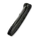 WEKNIFE VARG Flipper Knife Tiger Stripe Pattern Flamed Titanium Handle With Rose Carbon Fiber Inlay (2.96" Gray Stonewashed CPM MagnaCut Blade) WE25074-3