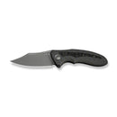 WEKNIFE VARG Flipper Knife Tiger Stripe Pattern Flamed Titanium Handle With Rose Carbon Fiber Inlay (2.96" Gray Stonewashed CPM MagnaCut Blade) WE25074-3