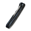 WEKNIFE VARG Flipper Knife Blue & Satin Titanium Handle With Aluminum Foil Carbon Fiber Inlay (2.96" Hand Rubbed Satin CPM MagnaCut Blade) WE25074-4