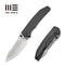 WEKNIFE Ryson Thumb Stud Knife Gray Titanium Handle (3.33" Hand Rubbed Satin Bohler M390 Blade) WE24086-2