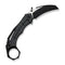 WEKNIFE Tayra Flipper Knife Tiger Stripe Pattern Flamed Titanium Handle Black Titanium Integral Backspacer & Finger Ring (2.19" Black Stonewashed Bohler M390 Blade, Satin Flat) WE24069-4