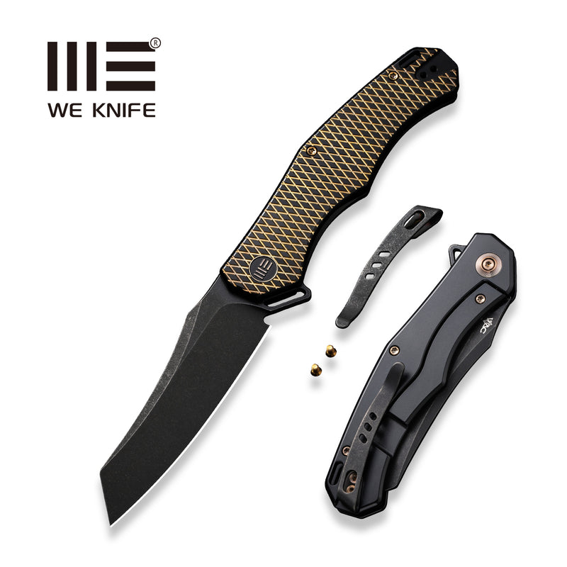 WEKNIFE RekkeR Flipper Knife Titanium Handle (3.61" CPM 20CV Blade) WE22010G-3