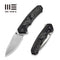 WEKNIFE Corwyn Flipper & Thumb Stud Knife Bronze & Black Titanium Handle With Aluminum Foil Carbon Fiber Inlay (3.7" Satin Finished Bohler M390 Blade) WE24088-3