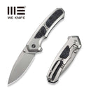 WEKNIFE Corwyn Flipper & Thumb Stud Knife Gray Titanium Handle With Black & Pink Carbon Fiber Inlay (3.7" Stonewashed Bohler M390 Blade) WE24088-2