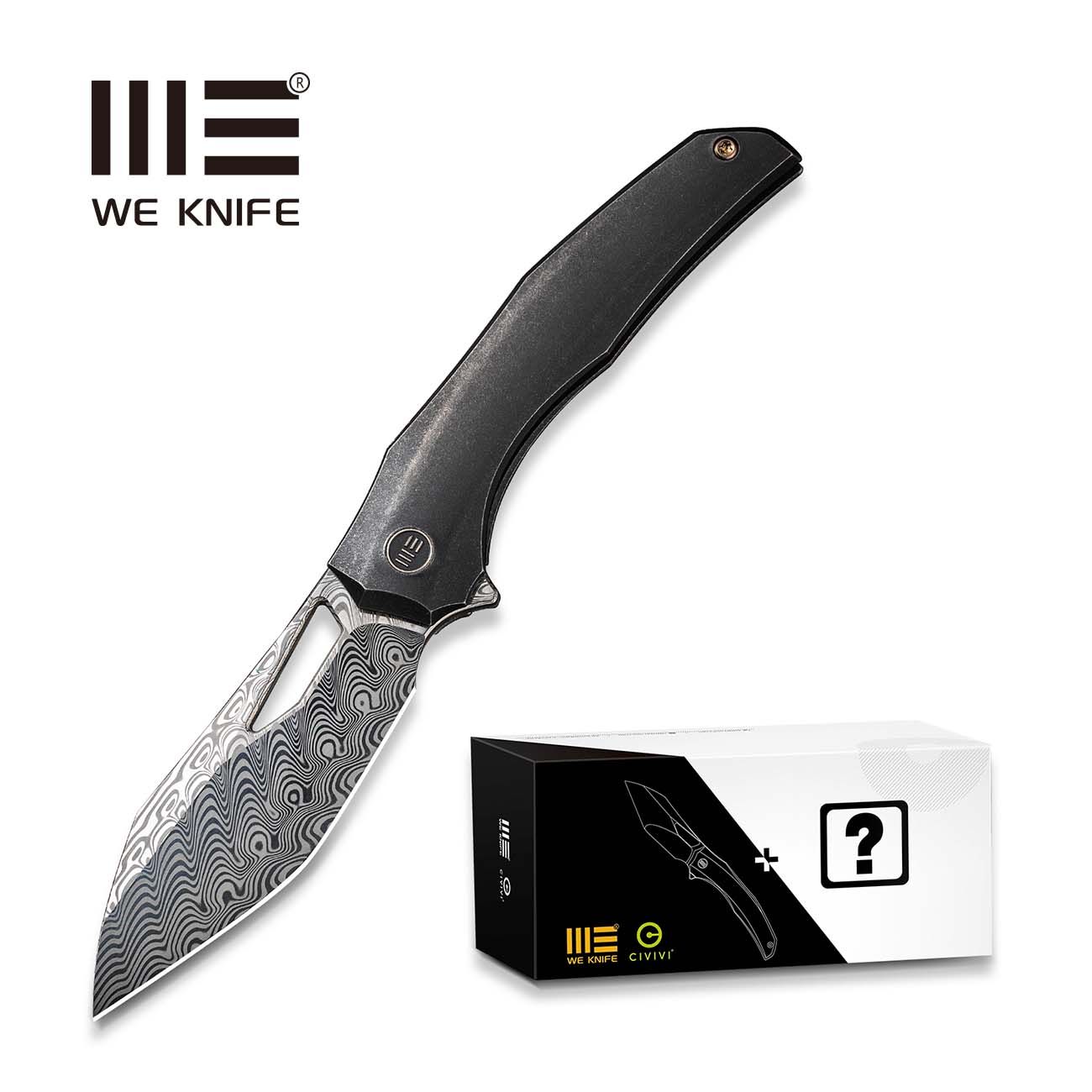 WEKNIFE Ignio Mystery Box Black Titanium Handle (3.3
