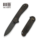 WEKNIFE Elementum Flipper Knife Bronze / Black Titanium Handle (2.96" Black Stonewashed CPM MagnaCut Blade) WE18062XA-3