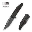 WEKNIFE Temper Flipper Knife Charcoal Gray Titanium Handle (3.93" Polished Gray Bohler M390 Blade) WE25079-2