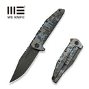 WEKNIFE Temper Flipper Knife Pixel Pattern Titanium Handle (3.93" Dark Gray Stonewashed Bohler M390 Blade) WE25079-3