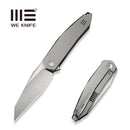 WEKNIFE Tally Flipper Knife Polished Bead Blasted Titanium Handle (3.91" Hand Rubbed Satin Bohler M390 Blade) WE23090-2