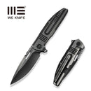 WEKNIFE Tracks Flipper Knife Polished Gray Titanium Handle (3.88" Polished Gray Bohler M390 Blade) WE23059-1