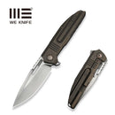 WEKNIFE Tracks Flipper Knife Bronze Titanium Handle (3.88" Hand Rubbed Satin Bohler M390 Blade) WE23059-2