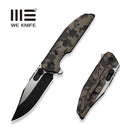 WEKNIFE Muster Flipper & Thumb Stud Knife Desert Terrain Titanium Handle (3.83" Black Stonewashed Bohler M390 Blade, Satin Flat) WE23058-3