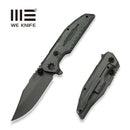 WEKNIFE Muster Flipper & Thumb Stud Knife Olive Gray Titanium Handle (3.83" Gray Stonewashed Bohler M390 Blade) WE23058-2