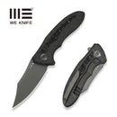 WEKNIFE VARG Flipper Knife Tiger Stripe Pattern Flamed Titanium Handle With Rose Carbon Fiber Inlay (2.96" Gray Stonewashed CPM MagnaCut Blade) WE25074-3