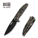 WEKNIFE Tracks Flipper Knife Desert Terrain Titanium Handle (3.88" Black Stonewashed Bevels, Black Brushed Flats Bohler M390 Blade) WE23059-3