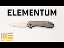 WEKNIFE Elementum Flipper Knife Titanium Handle (2.96" CPM 20CV Blade) WE18062X-2
