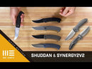 WEKNIFE Synergy2v2 Flipper Knife Titanium & Carbon Fiber Handle (3.49" CPM 20CV Blade) WE18046CF-1